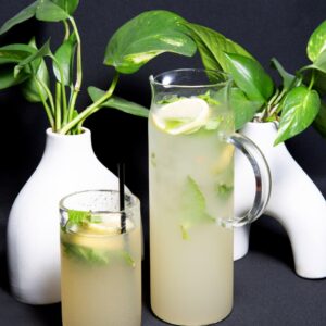 Fresh Homemade Lemonade with Mint