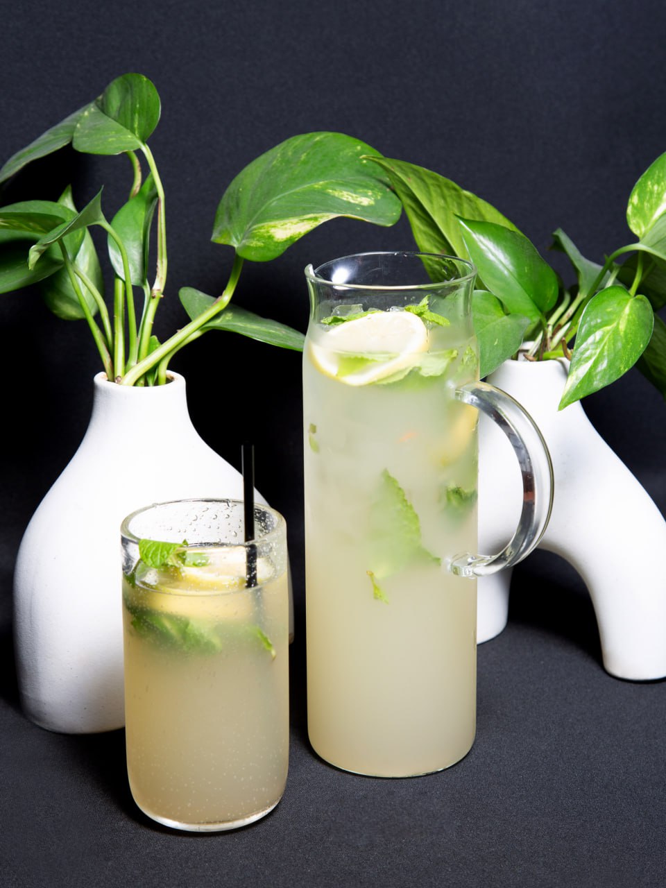 Fresh Homemade Lemonade with Mint
