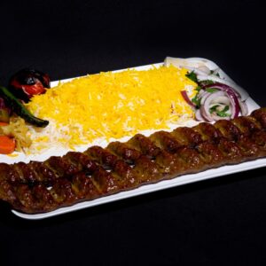 Koobideh Kebab with Rice (Chelo Kebab Koobideh)