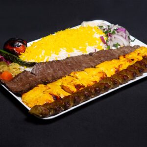 Mix Kebab Platter (Soltani Combination Kebab)