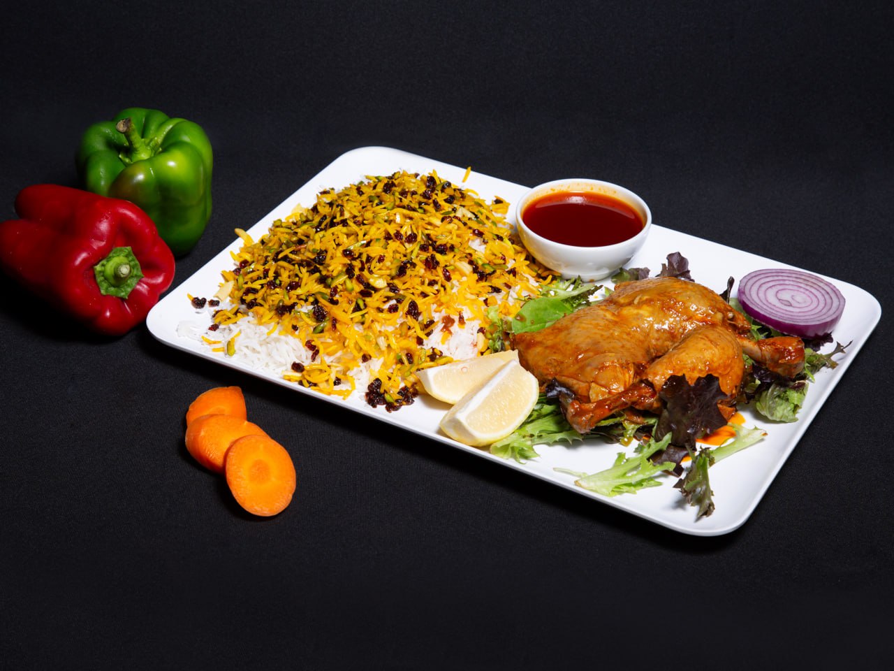 Persian Barberry Rice with Chicken