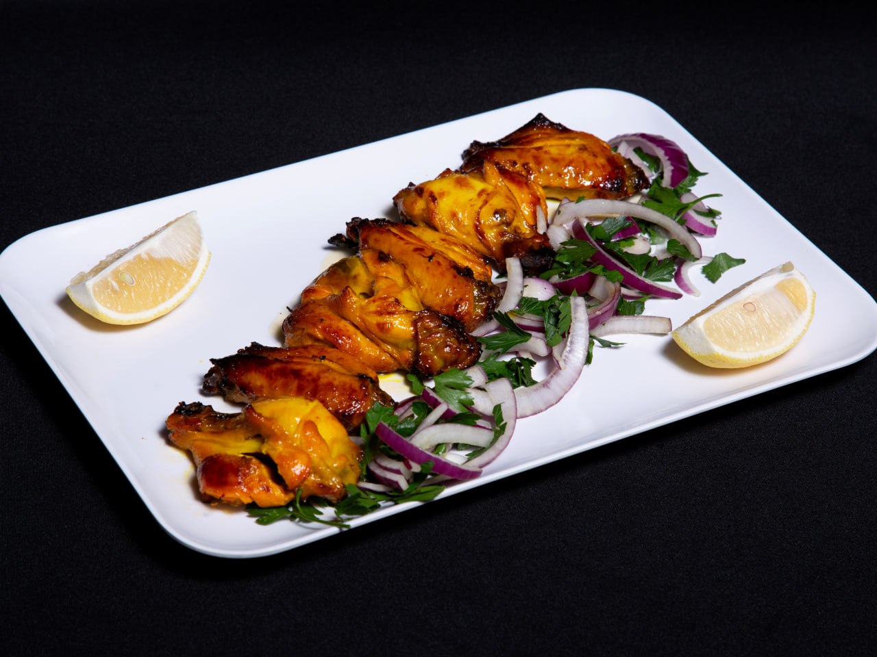 Persian Saffron Chicken Kebab (Joojeh Kebab)