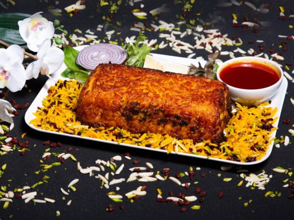 Chicken Layered Rice Cake ته چین مرغ