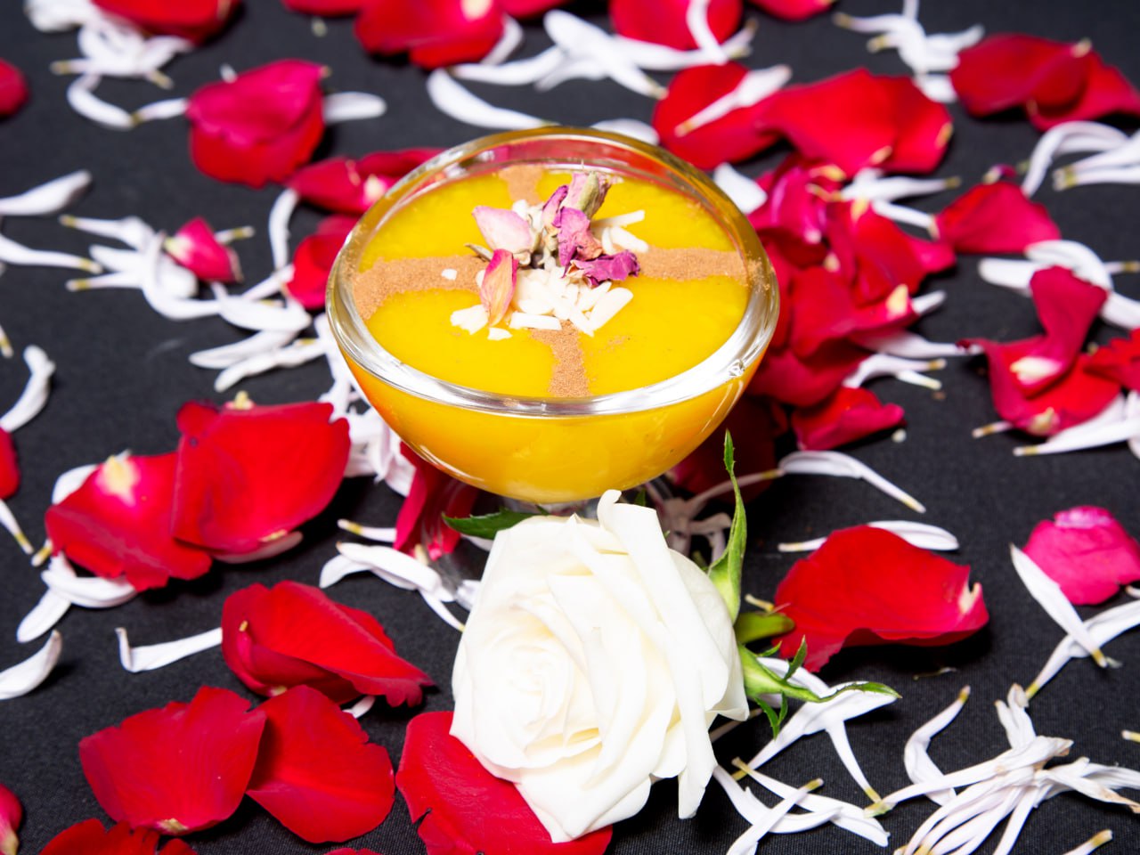 Persian Saffron Rice Pudding (Sholeh Zard)