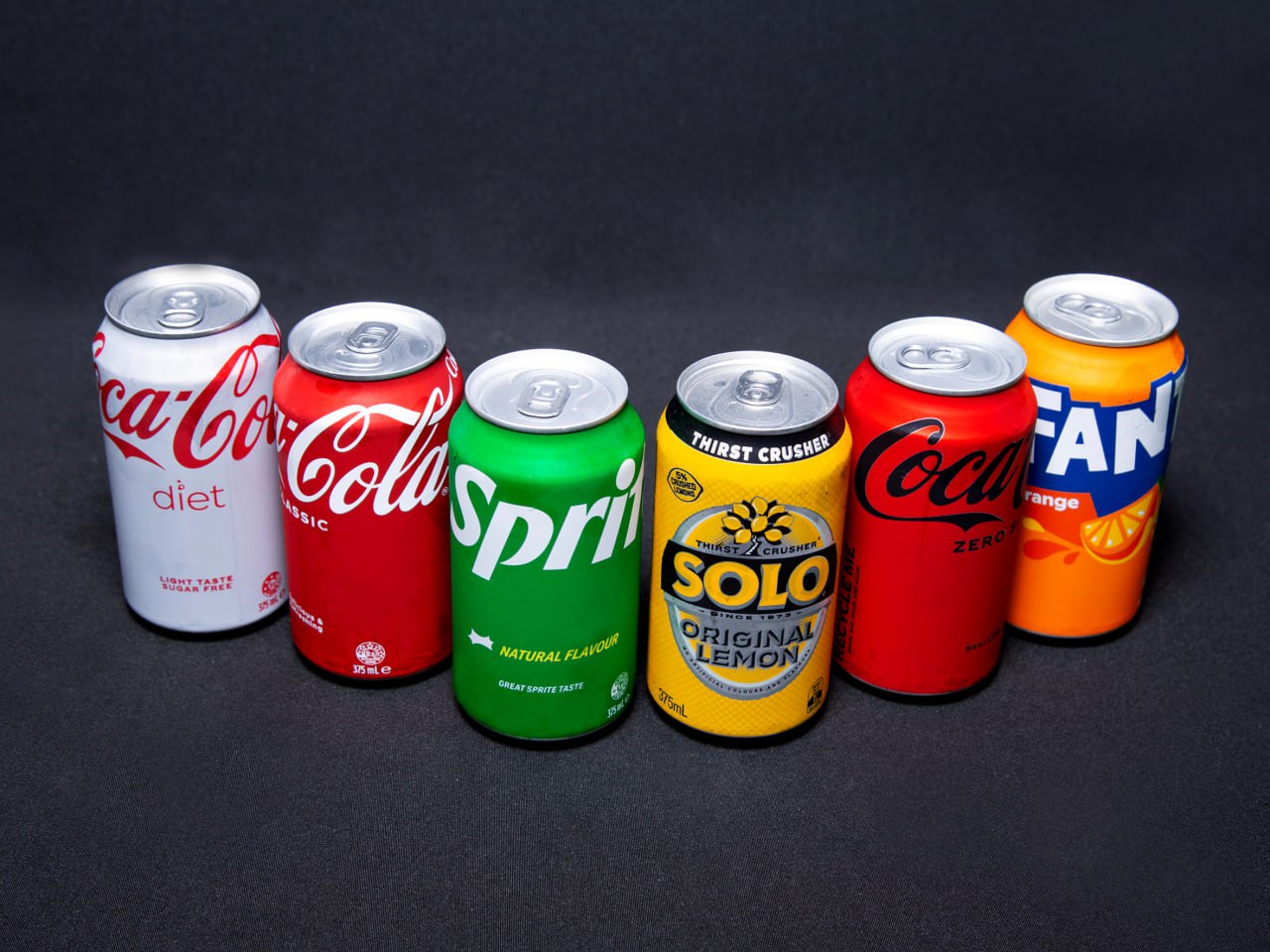 Soft Drinks – Assorted (Coke, Diet Coke, Coke Zero, Sprite, Fanta, Solo)
