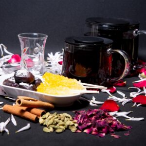 Traditional Persian Tea with Rock Candy