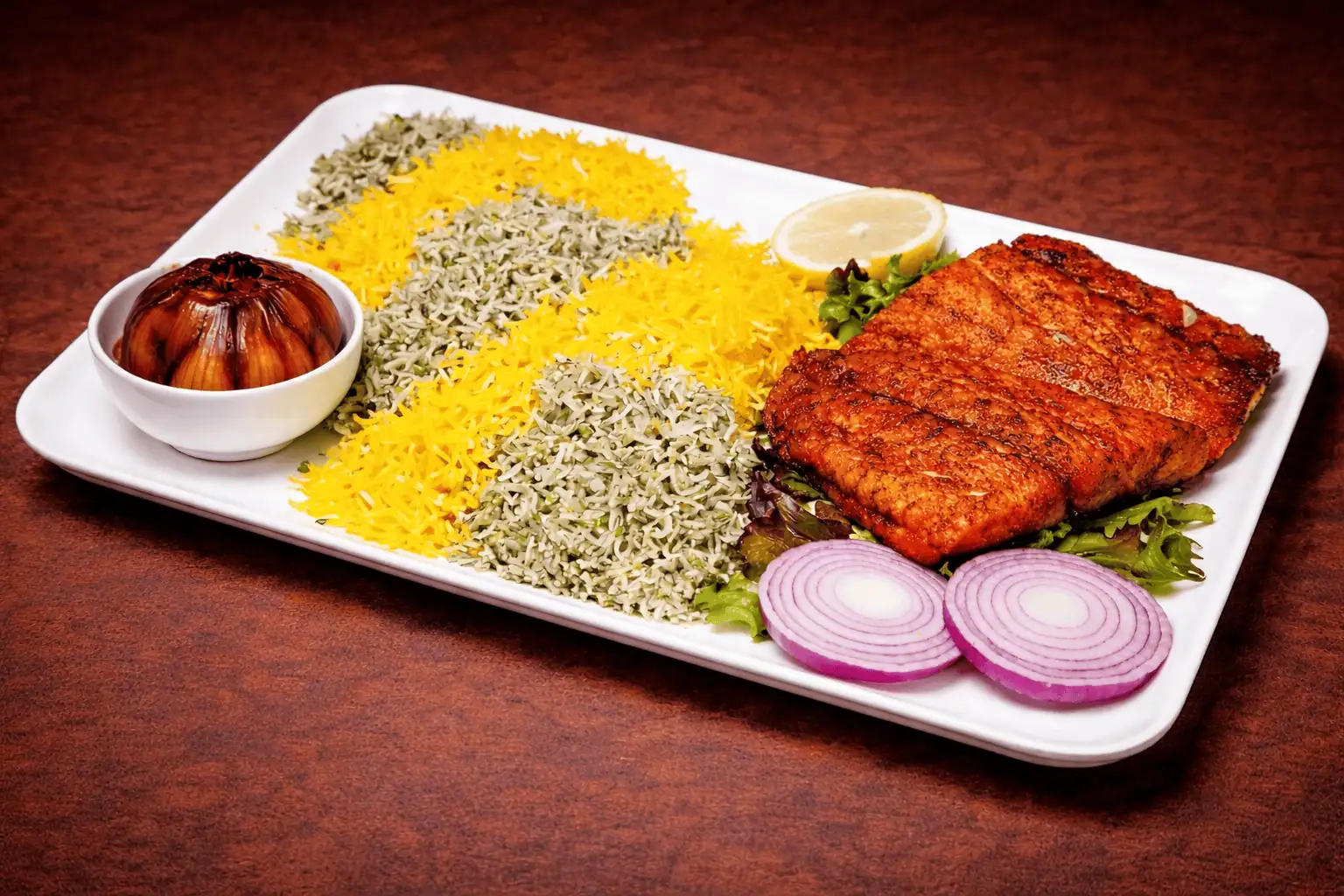 Barramundi Fish with Dill Rice
