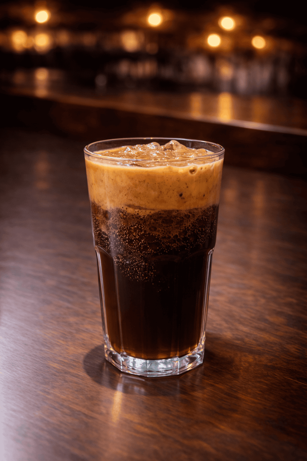 Ice Long Black with Coke