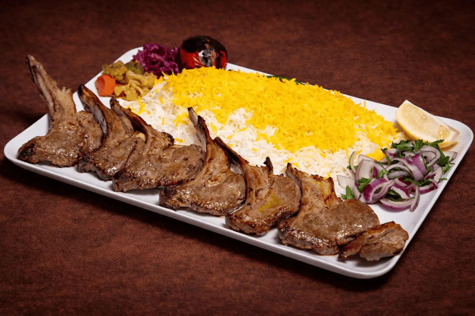 کباب شیشلیک Grilled Lamb Cutlets